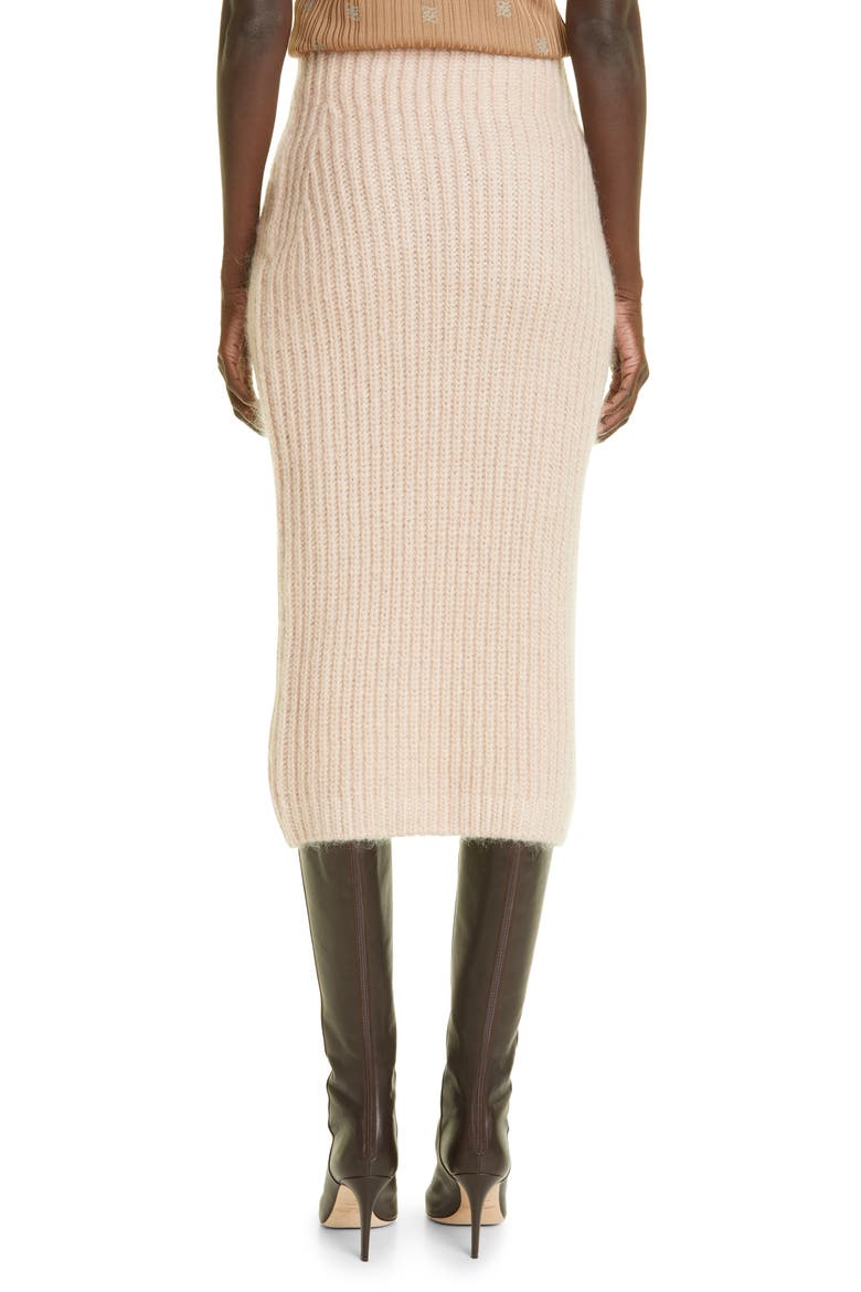 Mohair Blend Knit Midi Skirt, Alternate, color, PROMISE
