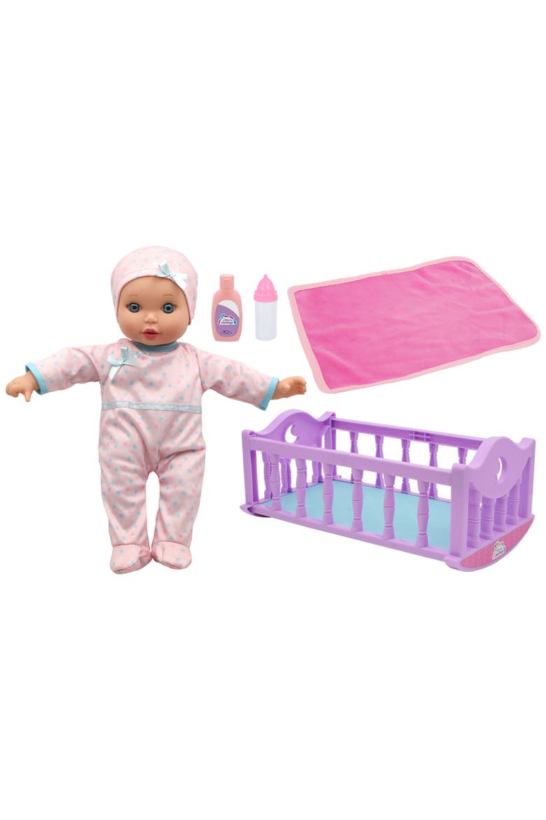 Crib Time Fun 12" Doll Playset, Main, color, Multicolored