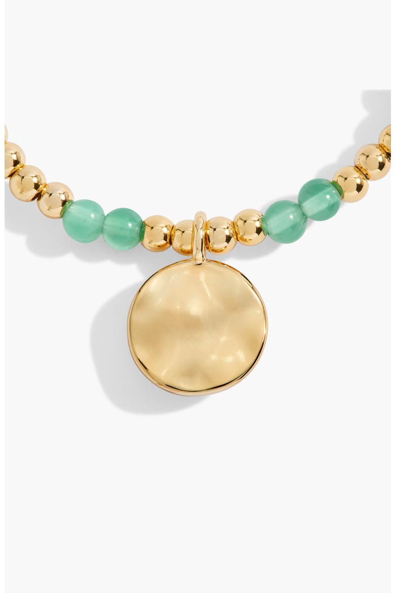 Birthstone A Little Bracelet in Gold-Tone Plating, Alternate, color, August