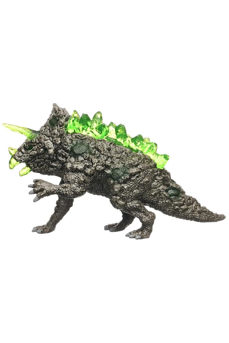 Eldrador Creatures Stone Triceratops 6 Inch Action Figure, Alternate, color, Multicolored