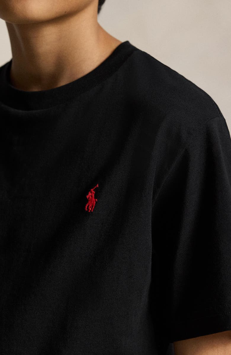 Polo Ralph Lauren Kids' Cotton Jersey T-Shirt, Alternate, color, Rl Black