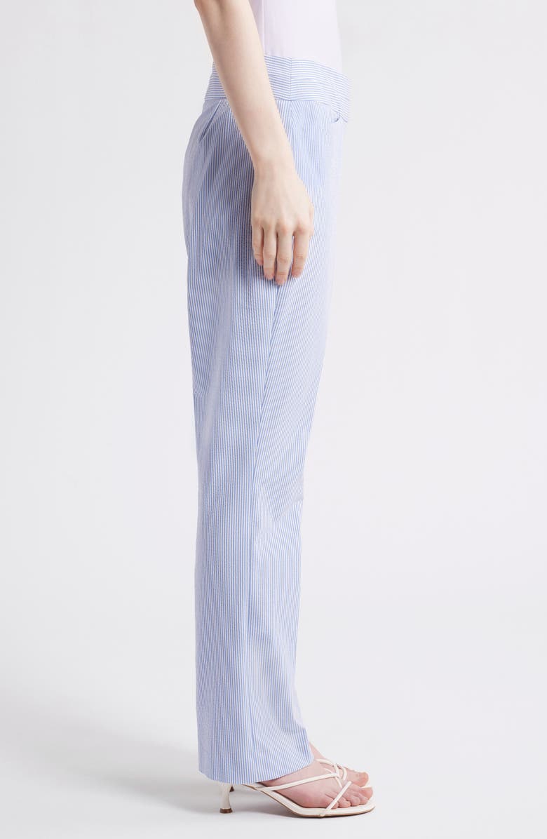 Tahari ASL Stripe Bootcut Seersucker Pants, Alternate, color,