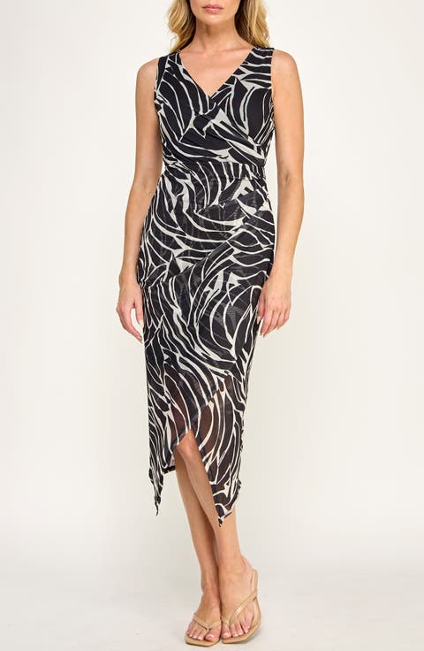 Sleeveless Mesh Midi Dress