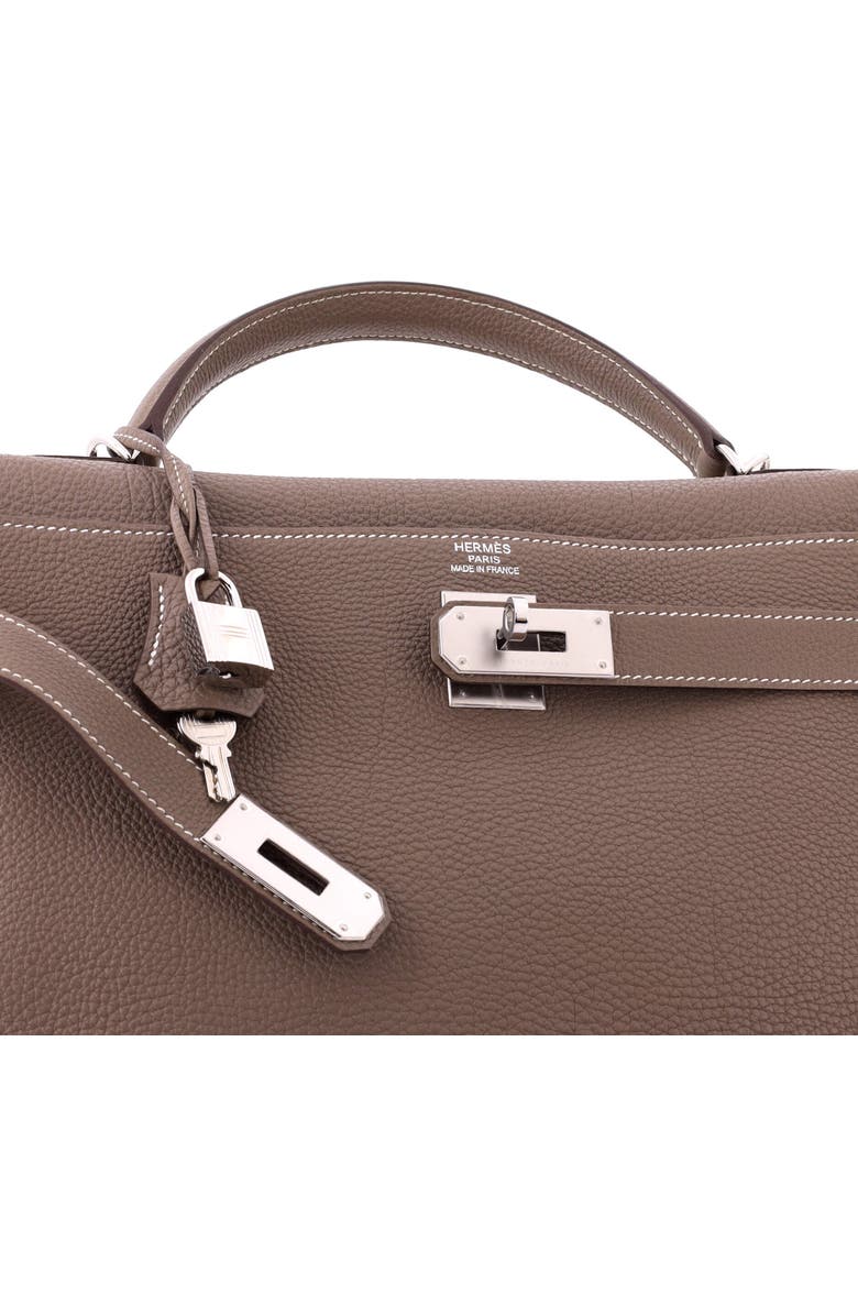 Pre-Owned Hermes Kelly Handbag Grey Togo with Palladium Hardware 40, Alternate, color, Etoupe