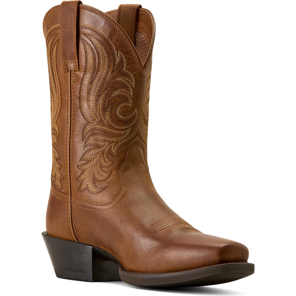 Ariat Sport Lawman Square Toe Cowboy Boot In Brown