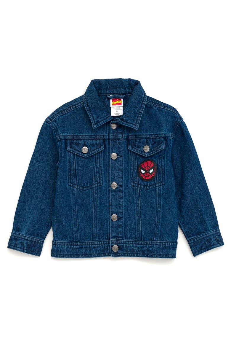 Spider-Man Denim Jacket, Main, color, Spider Man Denim Blue