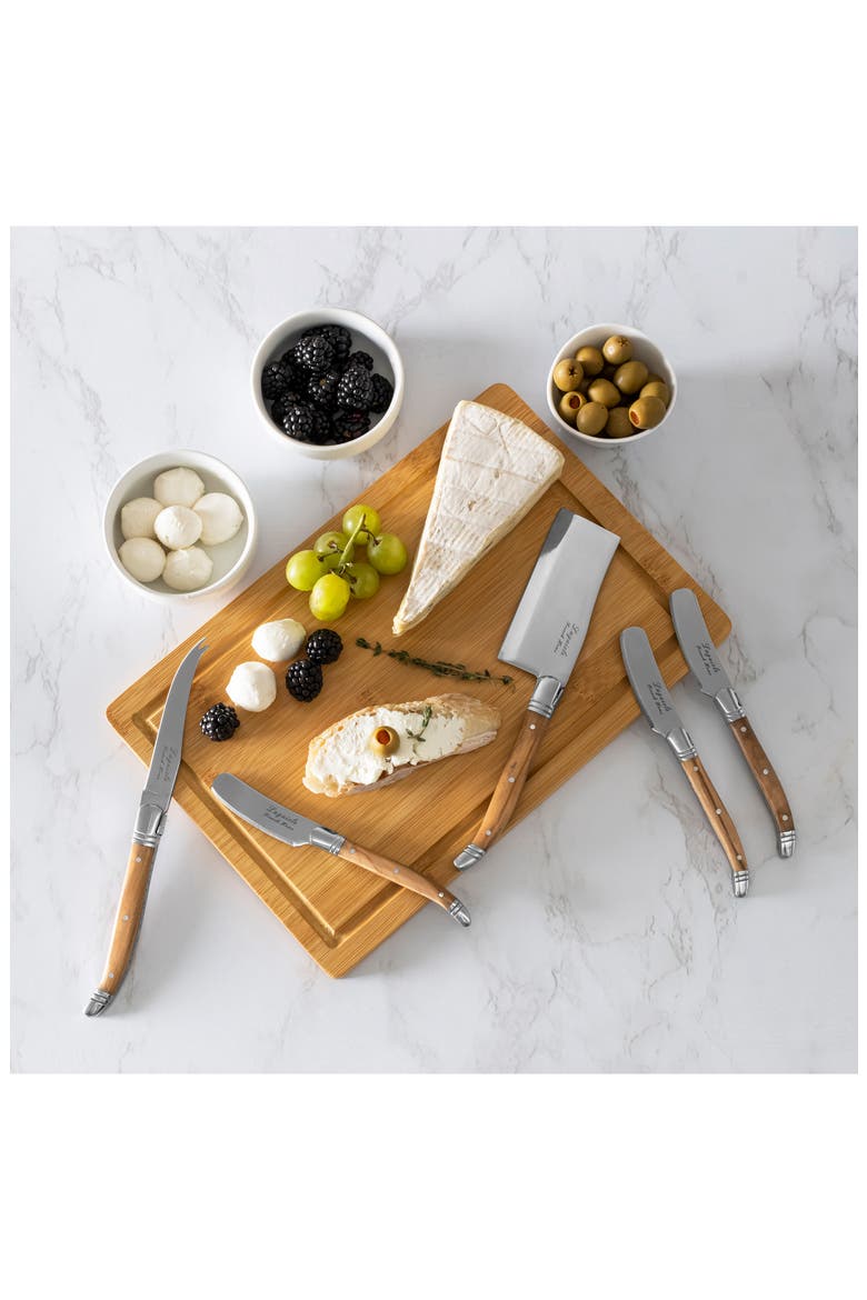 Laguiole Cheese Board & Tools Set, Alternate, color, WOOD/ BROWN