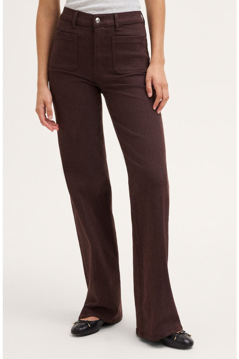 The Emmy Wide Leg Pants, Main, color, DARK CAROB