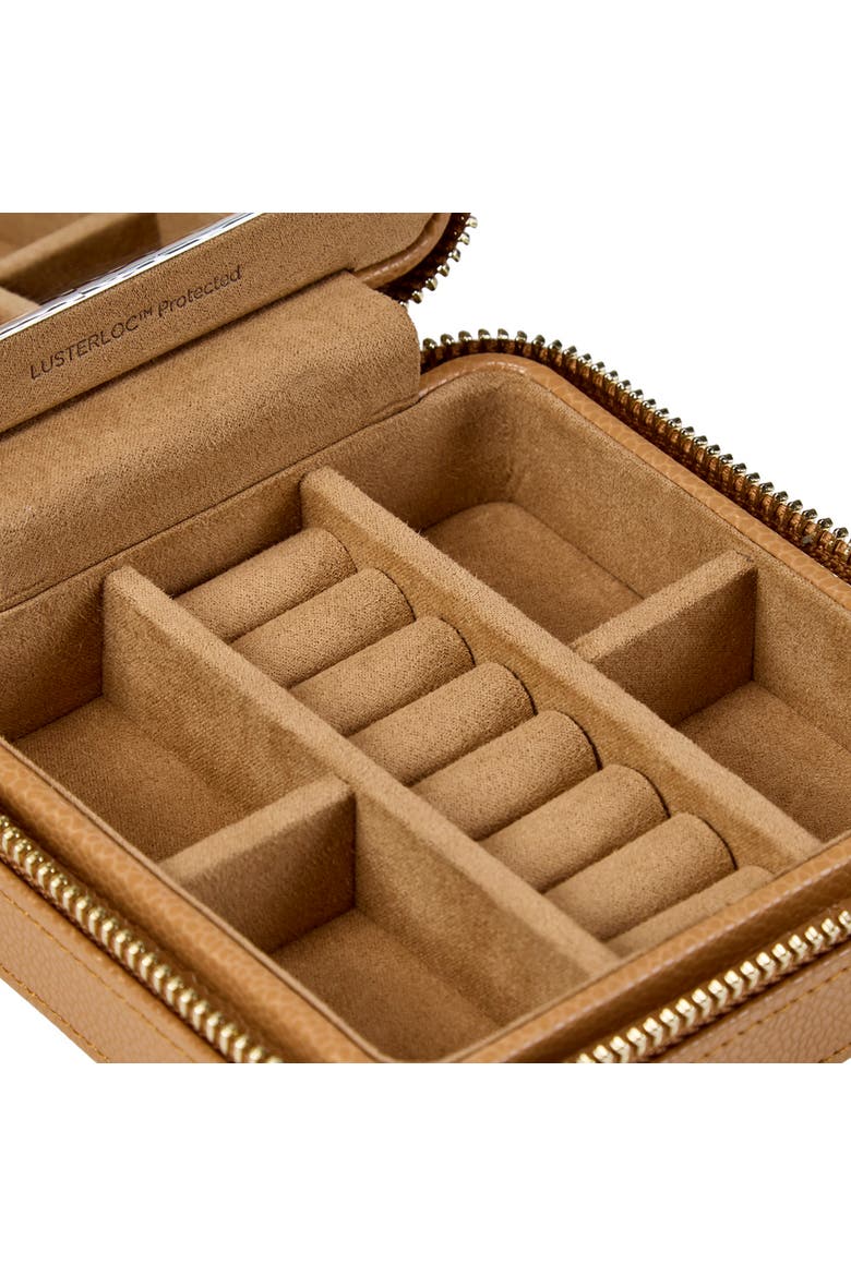 Lauren Zip Travel Case, Alternate, color, Caramel