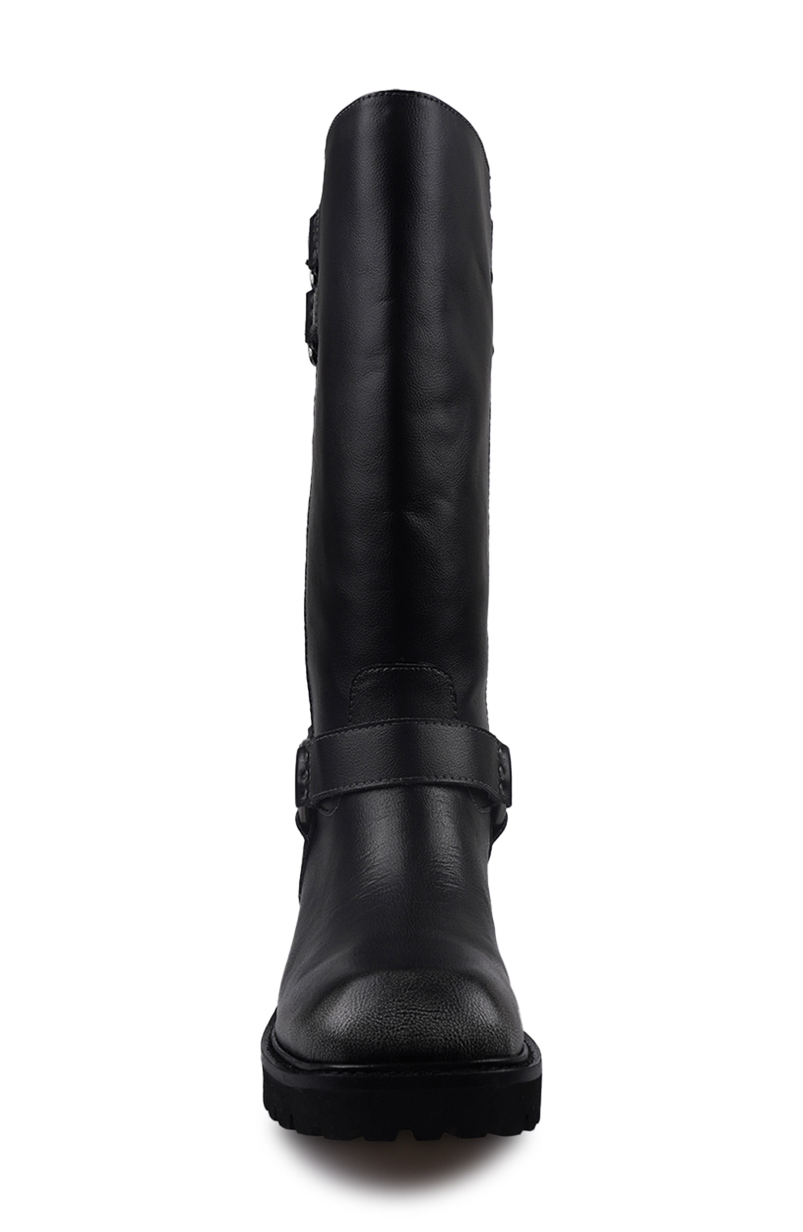 Candie's Zamora Knee High Moto Boot, Alternate, color, 