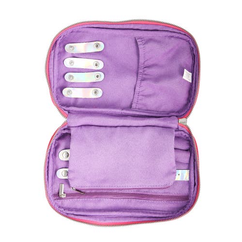 Hello Kitty Nylon Jewelry Holder Organizer With Zip Closure In Pink