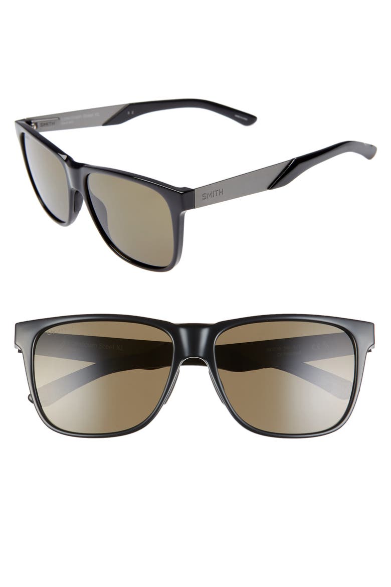 Lowdown XL Steel 59mm ChromaPop™ Sunglasses, Main, color, BLACK/ GRAY GREEN