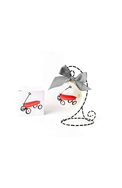 2019 St Jude Red Wagon Glass Ornament with Stand