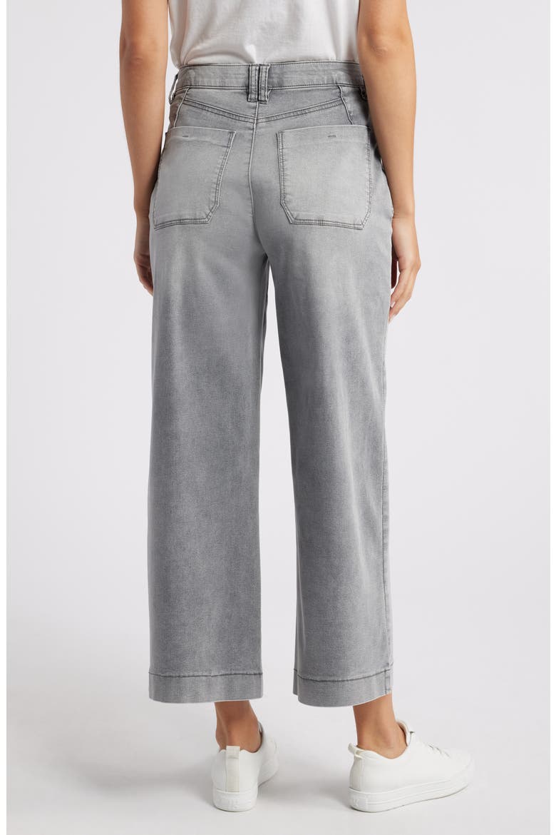 Wyatt Skyrise V-Pocket Ankle Wide Leg Jeans, Alternate, color, GREY ARTISANAL