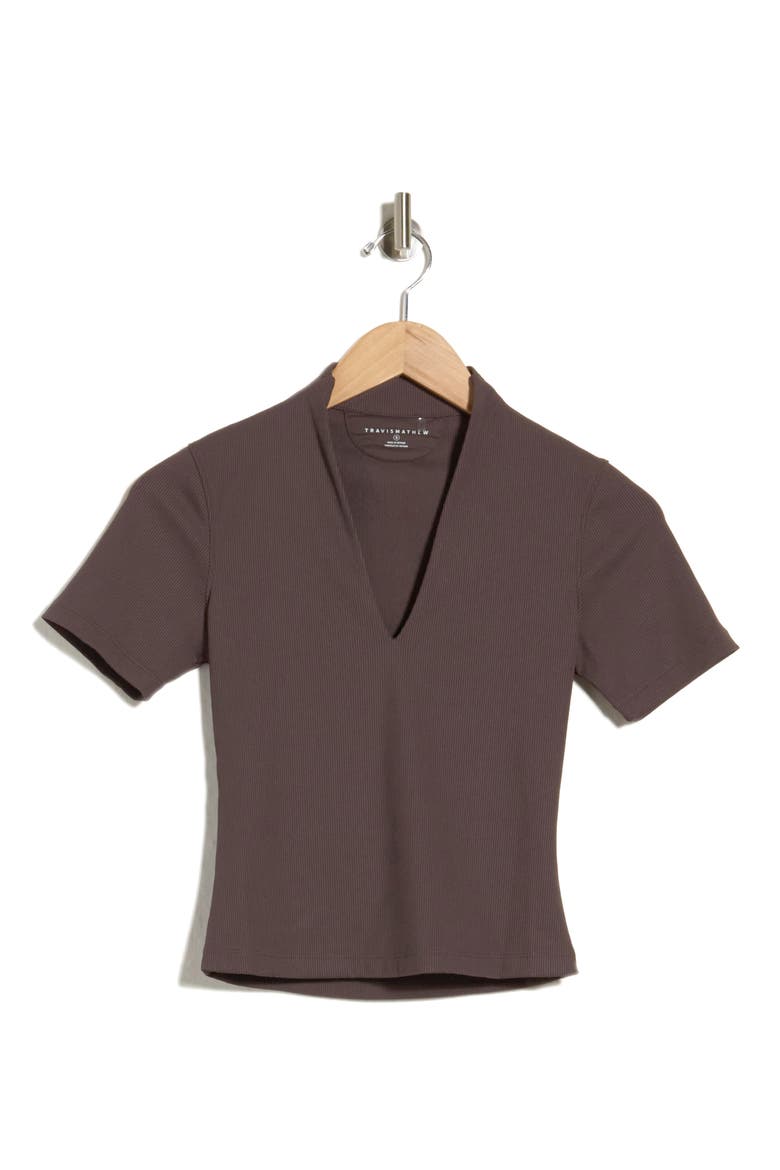 Limitless Short Sleeve Top, Alternate, color, COFFEE GROUNDS