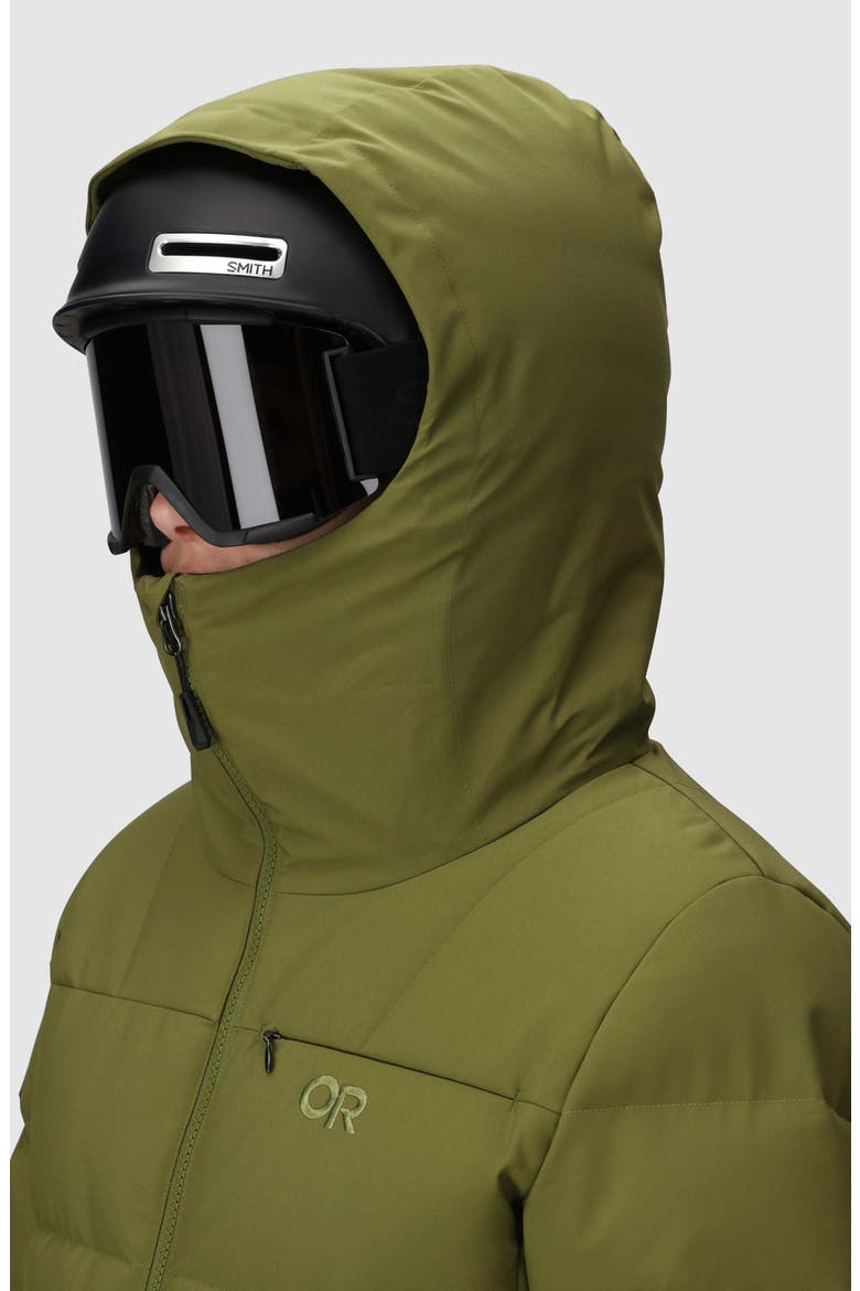 Snowcrew Down Jacket, Alternate, color, WILLOW