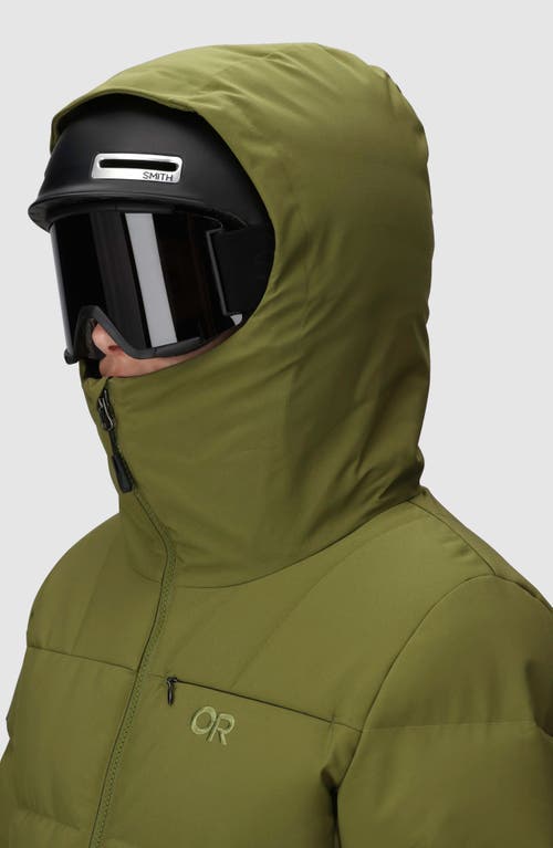 Outdoor Research Snowcrew Down Jacket In Green