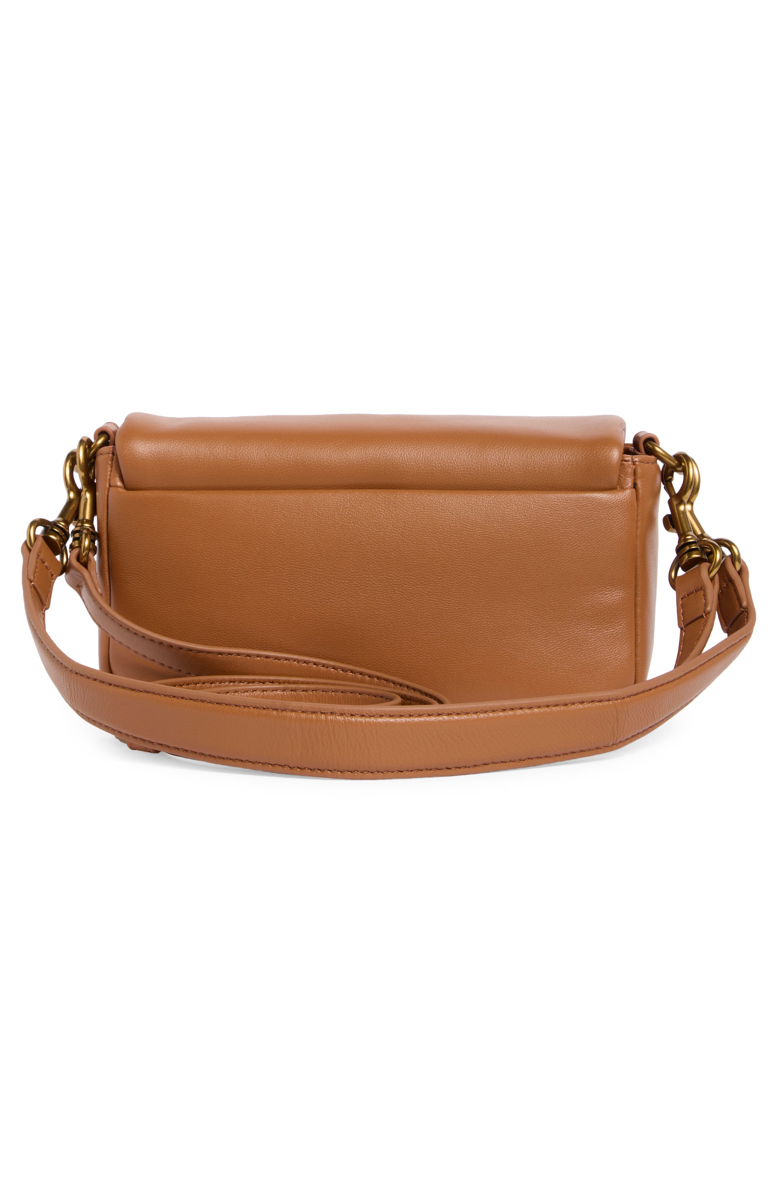 Kurt Geiger London Mini Oxford Leather Shoulder Bag, Alternate, color, Open Brown