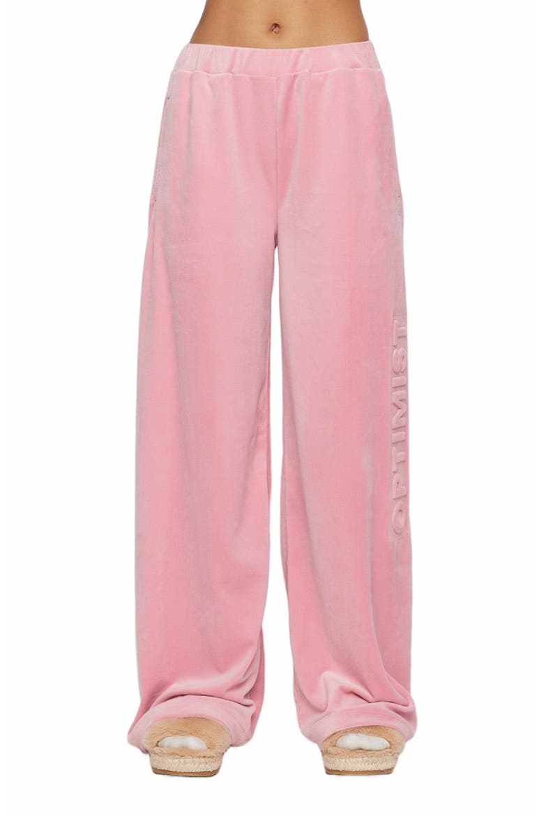 Optimist Velour Pants, Alternate, color, PINK