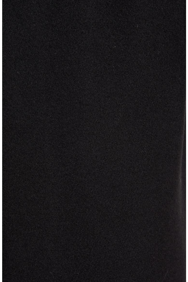 Single Breasted Wool Blend Coat, Alternate, color, BLACK