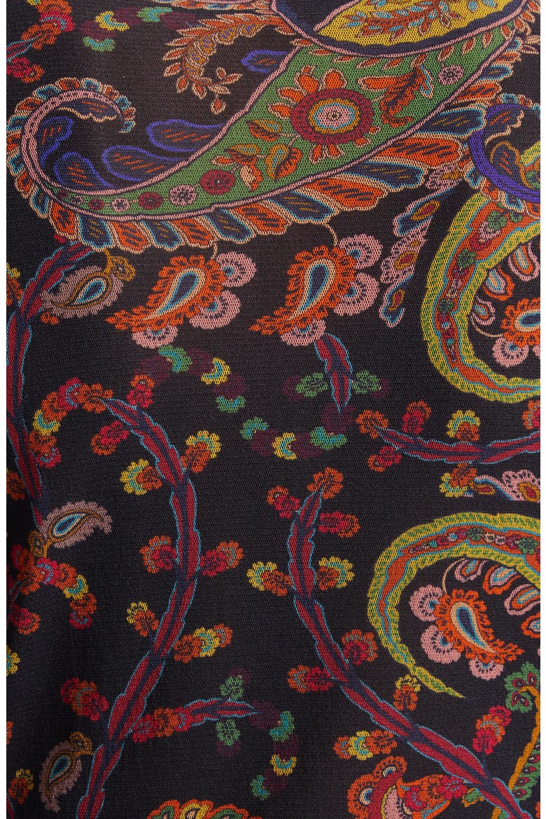 Paisley Fitted Mesh Top, Alternate, color, PRINT ON BLUE BASE