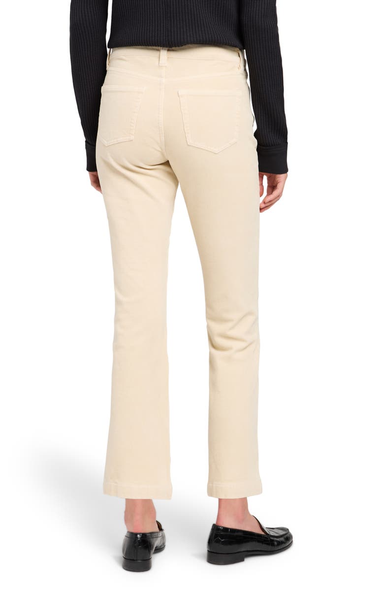 Faherty High Waist Ankle Flare Leg Corduroy Pants, Alternate, color, Summer Sand