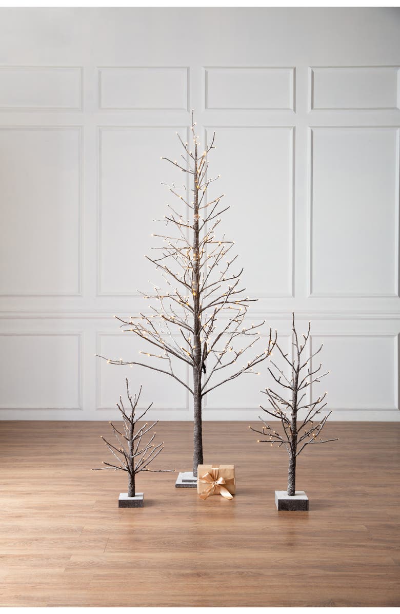 Balsam Hill Snowy Branch LED Tree, Alternate, color,