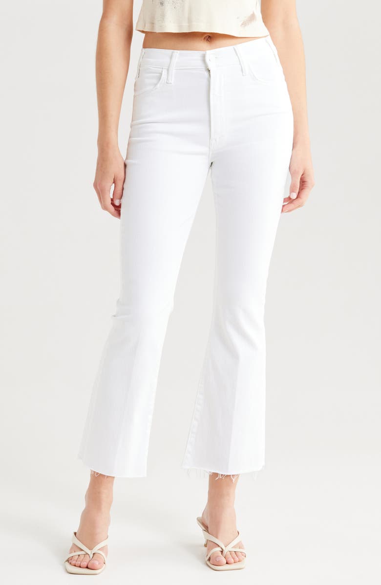 MOTHER Lil Hustler Frayed Ankle Bootcut Jeans, Main, color, Fairest Of Them All