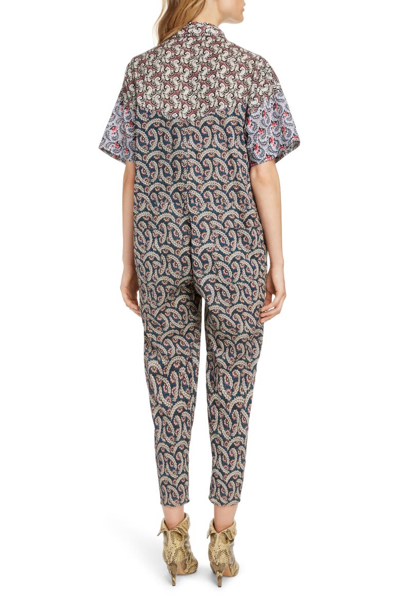 Lindsie Print Jumpsuit, Alternate, color, PINK