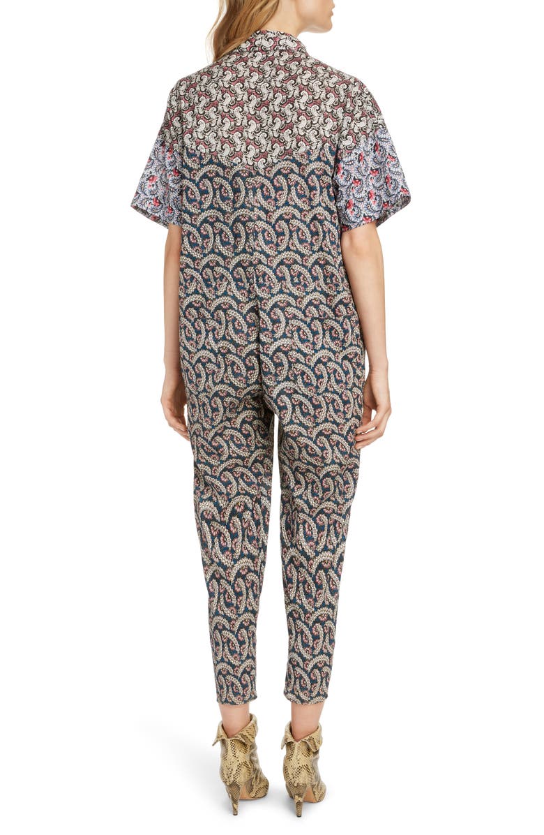 Isabel Marant Étoile Lindsie Print Jumpsuit, Alternate, color,