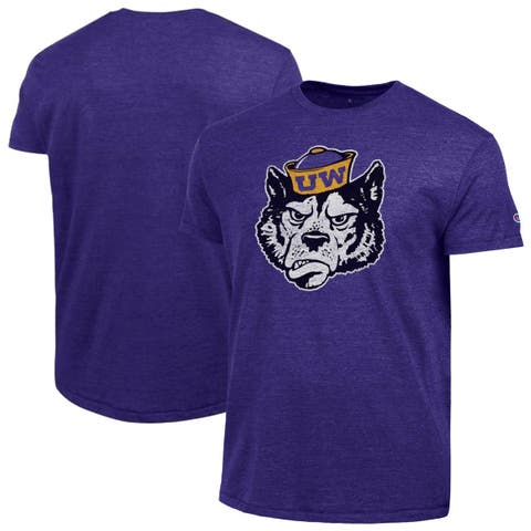 Men's Champion  Purple Washington Huskies Vintage Triumph Tri-Blend T-Shirt