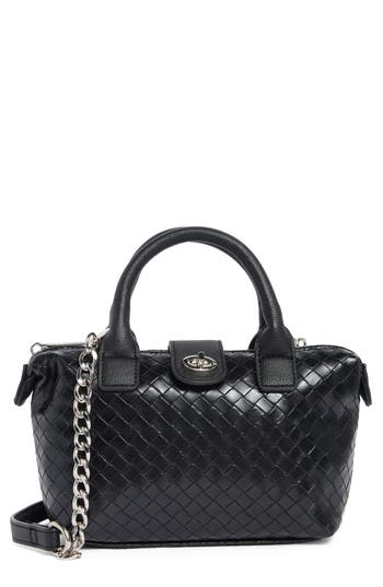Madden Girl Mini Woven Tote In Black