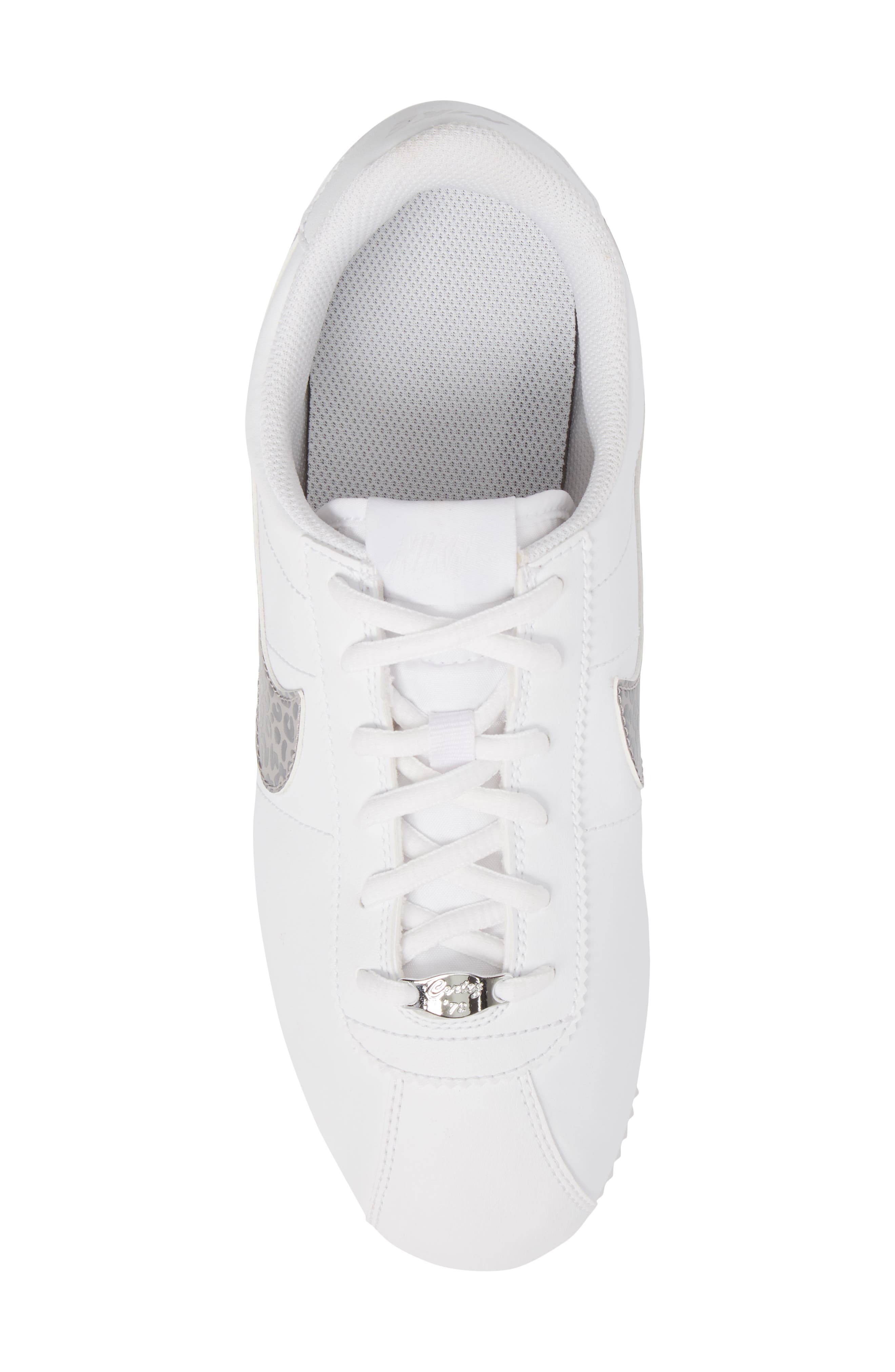 Cortez Basic SL Sneaker, Alternate, color, WHITE/ GREY/ GUNSMOKE
