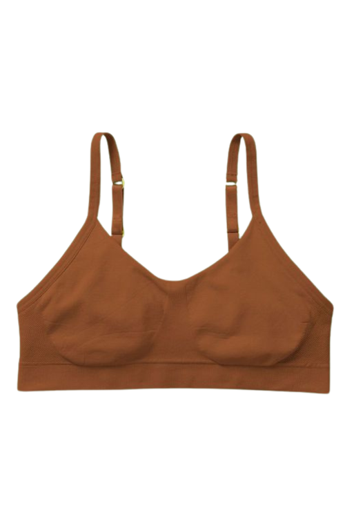 Yellowberry Tulip Seamless Bra In Mocha