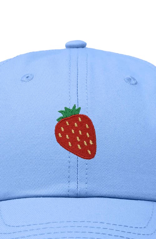 Dalix Strawberry Hat In Light Blue