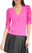 DKNY Puff Sleeve Sweater