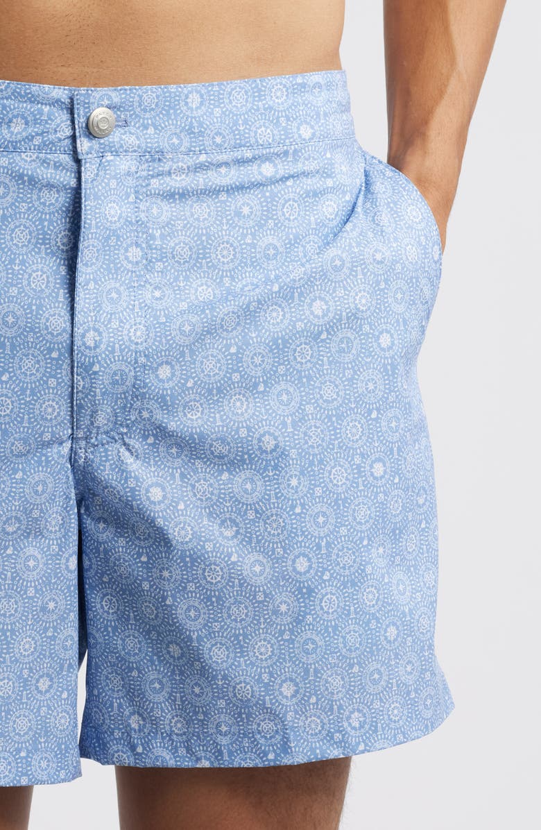 Peter Millar Crown Craft Swim Trunks, Alternate, color, Angelite