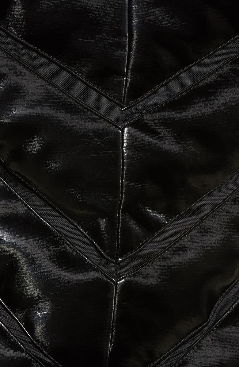 Blanc Noir Freestyle Mesh Inset Down Puffer Jacket, Alternate, color,