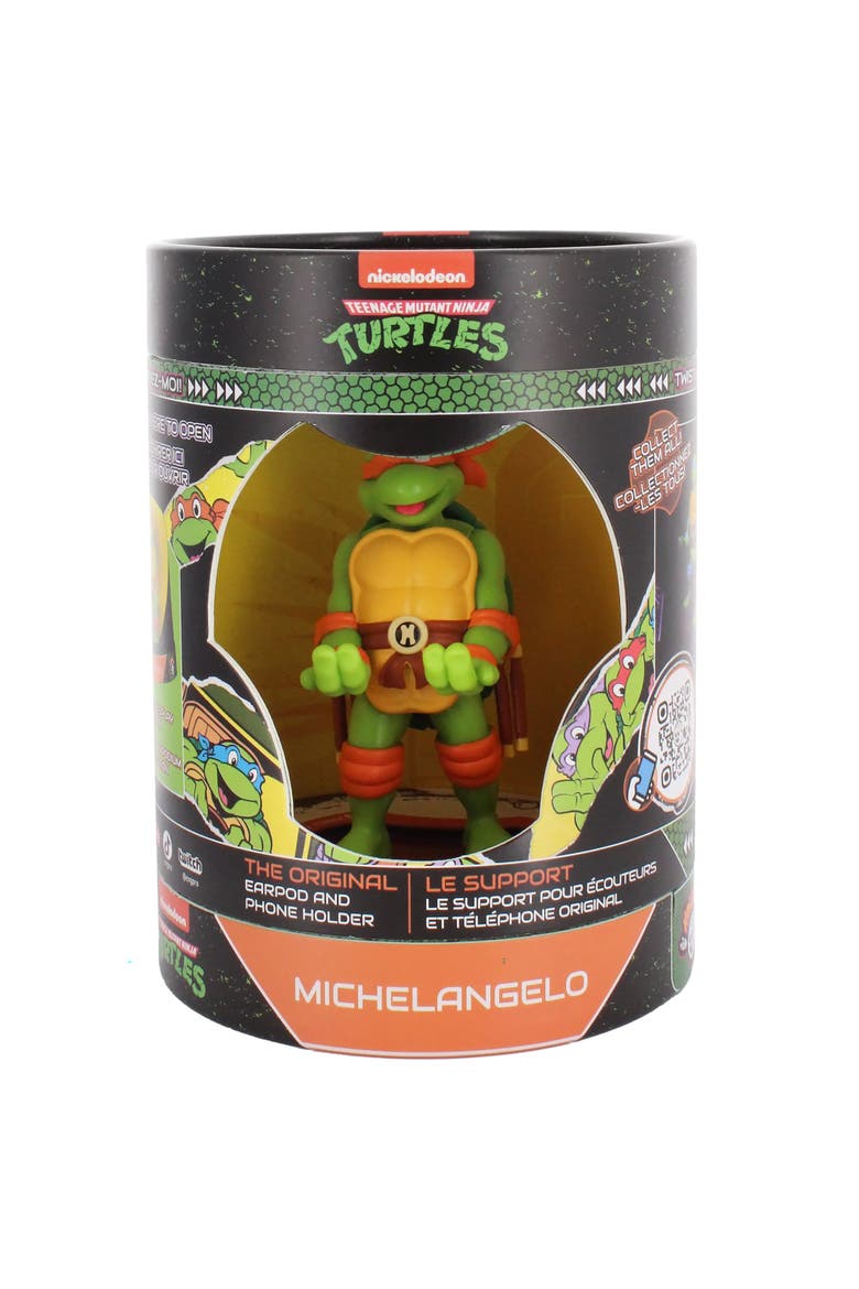 Holdems Tmnt Michaelangelo Earbud & Phone Holder, Alternate, color, Multicolored