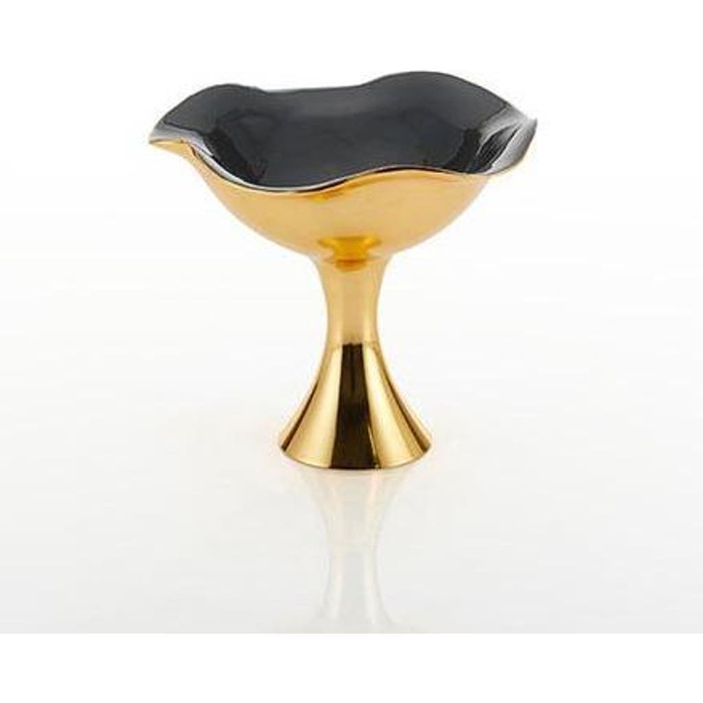 Lunares Ruffled Candy Dish In Gold