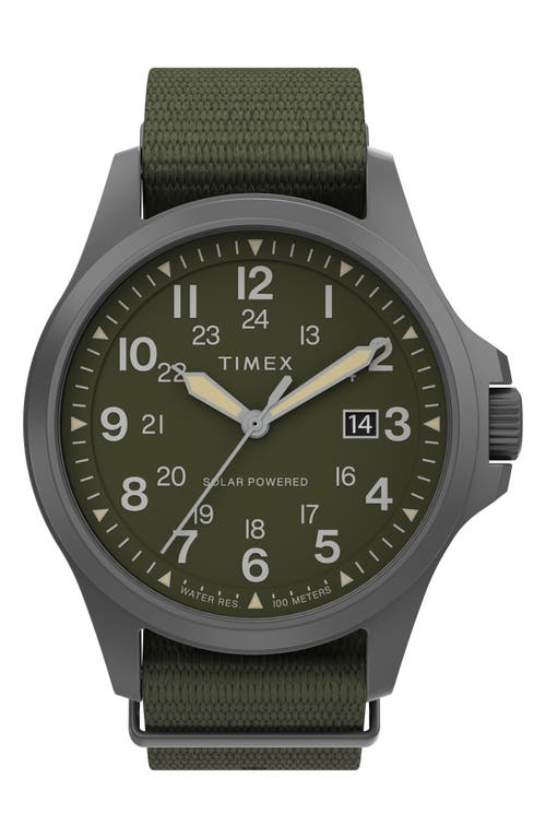 Timex® Expedition North Field Post Solar Webbing Strap Watch, 41mm in Green  product
