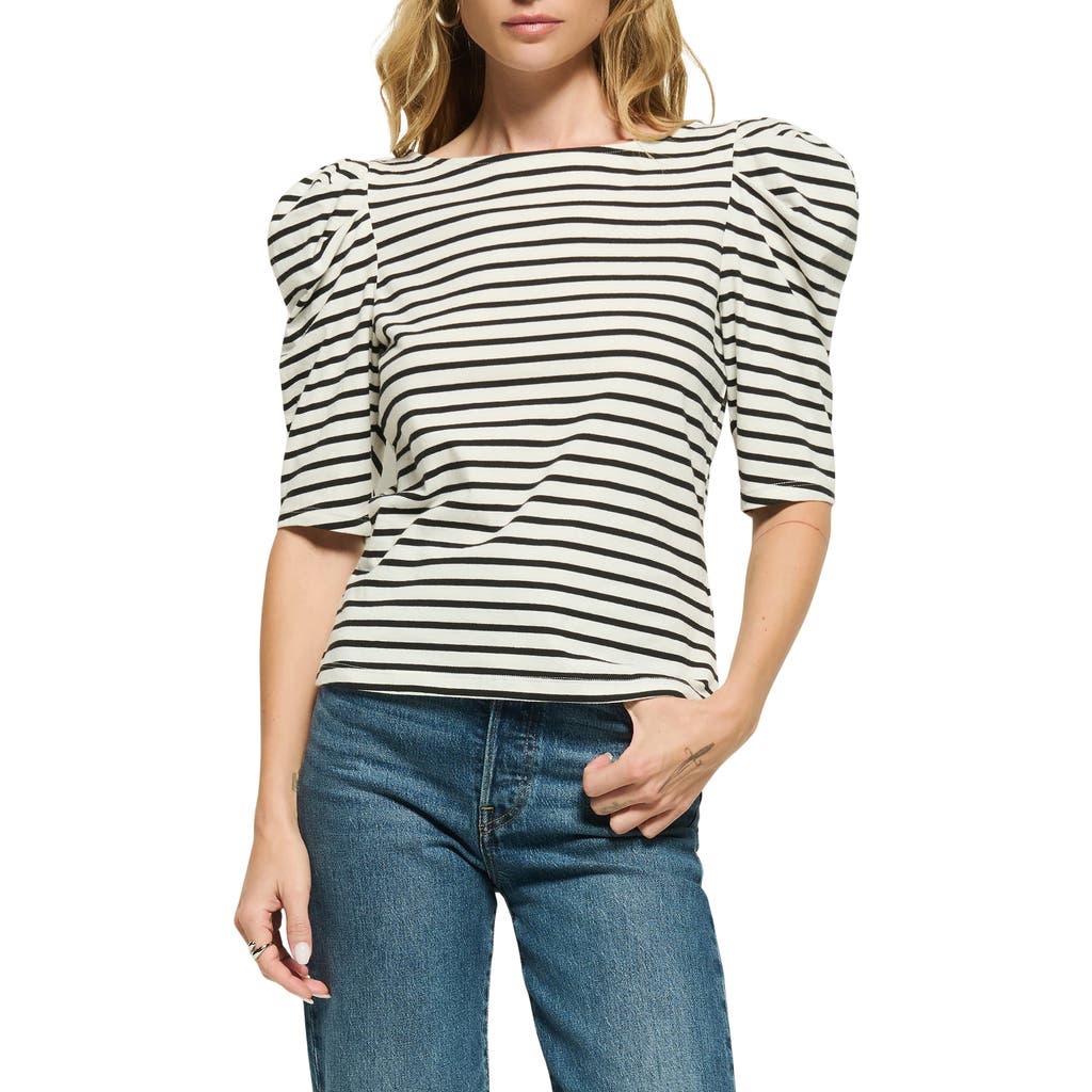 Nation LTD Emery Stripe Boat Neck Top in Cross Walk Stripe  product