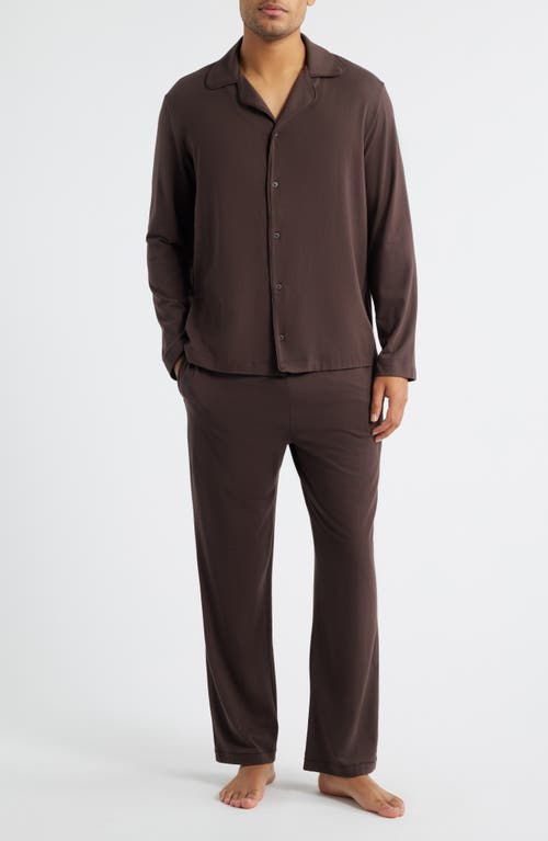 Skims Jersey Pajamas In Brown