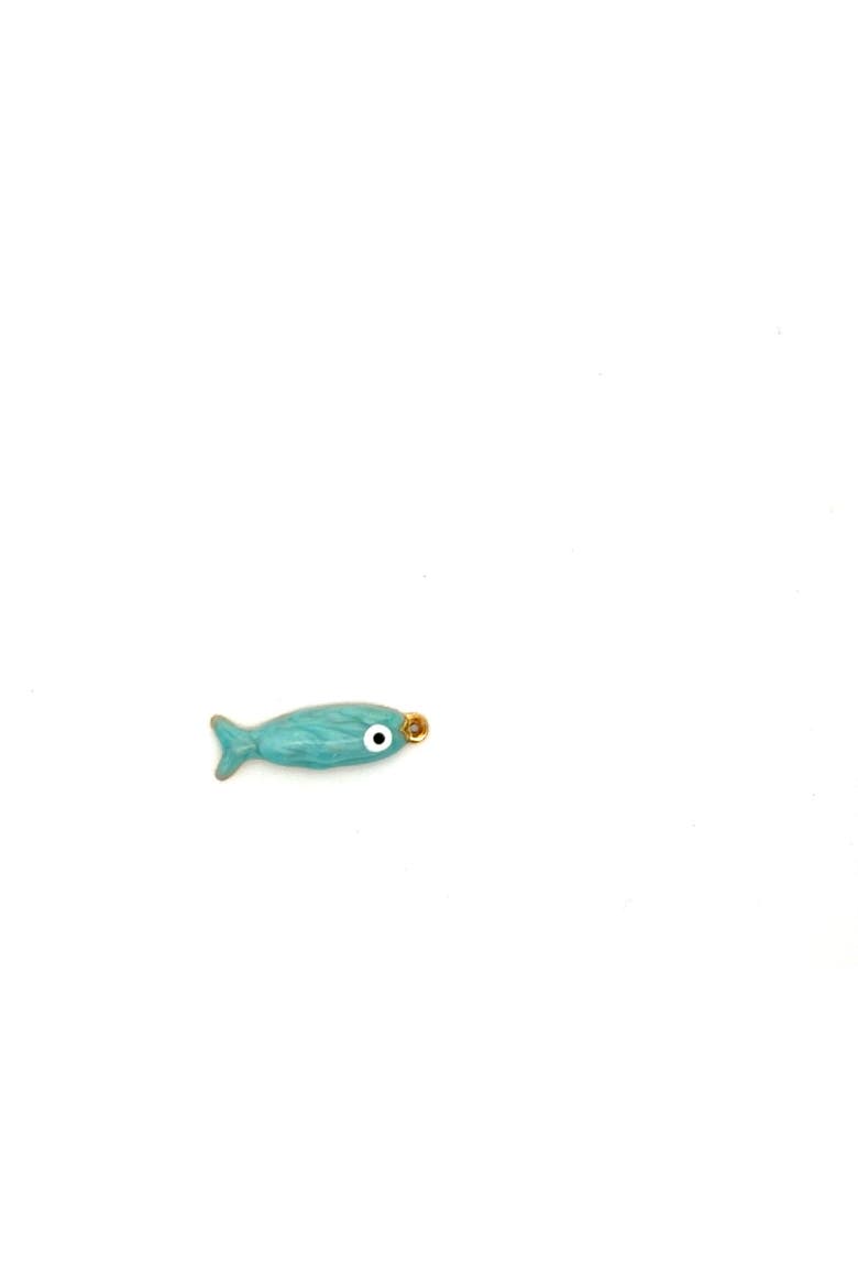 Coastal Enamel Fish Pendant, Alternate, color, Blue