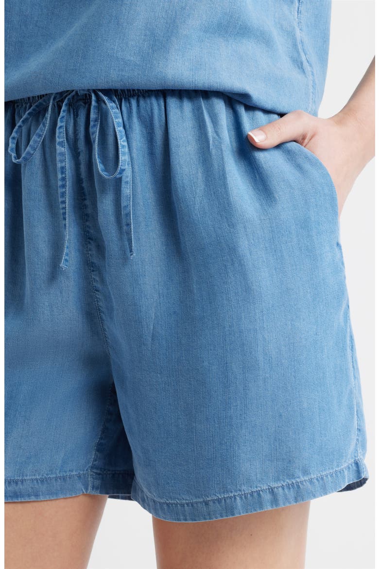 Pull-On Chambray Shorts, Alternate, color, MEDIUM WASH