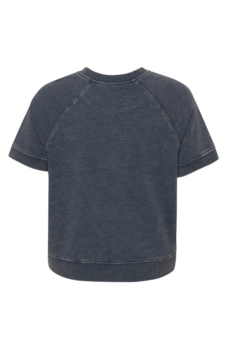 Outerstuff Girls Juniors Heather Charcoal Los Angeles Rams Cheer Squad Raglan T-Shirt, Alternate, color, Heather Charcoal