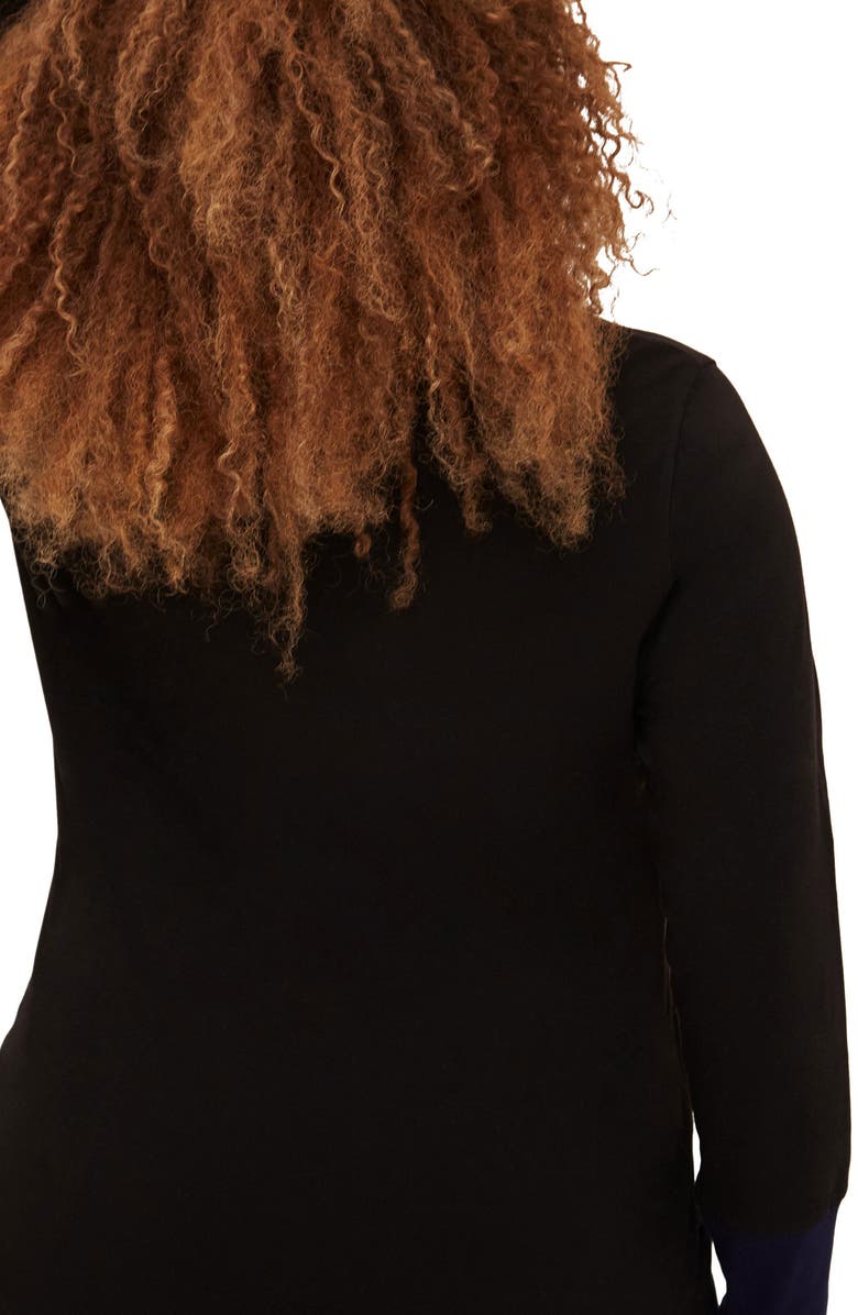 Universal Standard Rhine Colorblock Cuff Top, Alternate, color, 