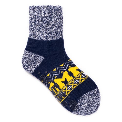 Muk Luks Gameday Unixex Short Heat Retainer Socks In Blue