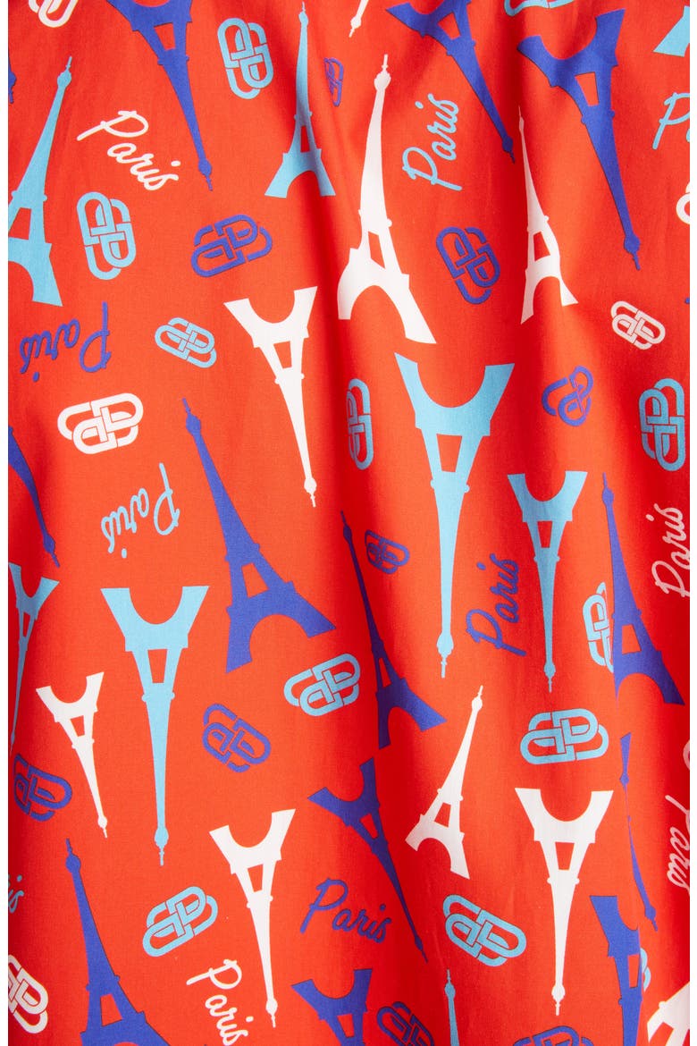 Eiffel Tower Button-Down Shirt, Alternate, color, RED