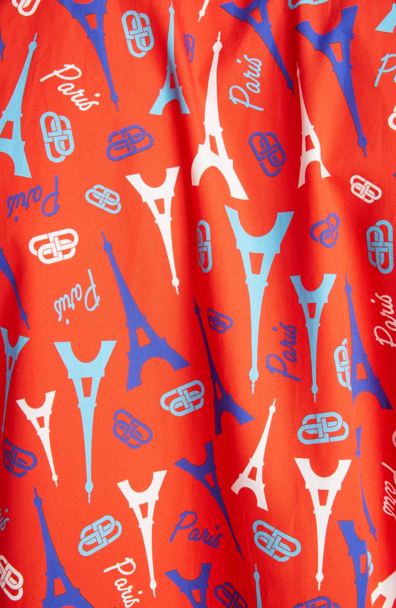 Balenciaga Eiffel Tower Button-Down Shirt, Alternate, color, 